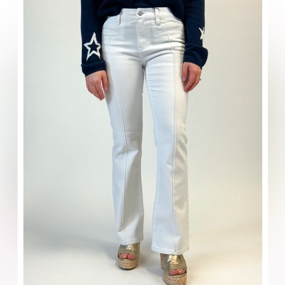 NWT LIVERPOOL LOS ANGELES LUCY BOOTCUT - BRIGHT WHITE - Picture 1 of 16